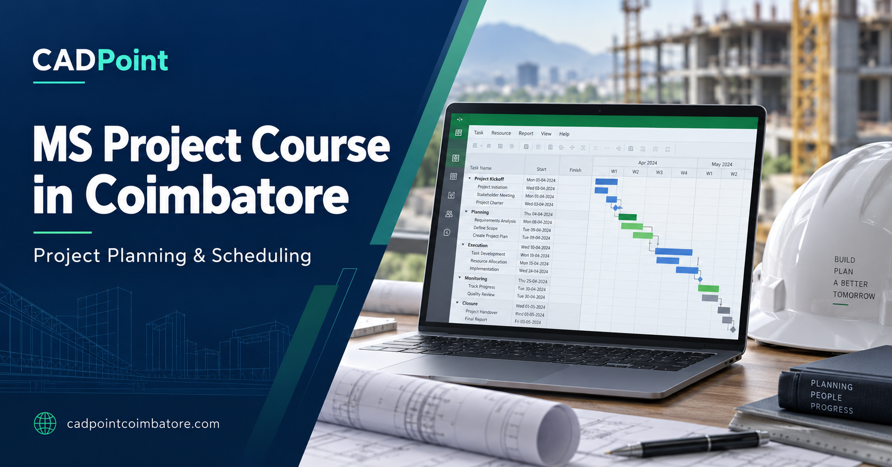 MS Project Course in Coimbatore - CADPoint Coimbatore